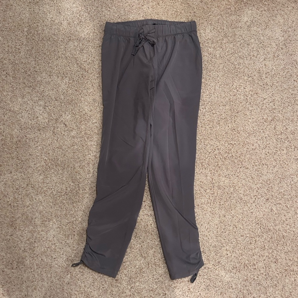 GAIAM Women's Dark Gray tap shoe Joggers with Adjustable Waist